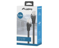 Lanberg Kabel sieciowy Patchcord Cat.5E 5 mb Czarny - 1462474 - zdjęcie 1